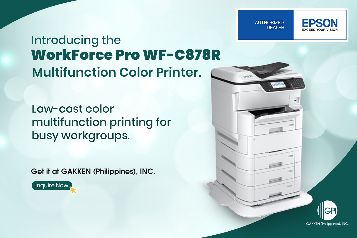 INTRODUCING THE WorkForce Pro WF-C878R: Unparalleled Functionality